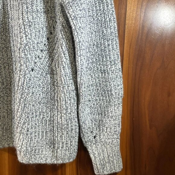 Gap Lofty Chainett Navy Marl Knitted Pullover Winter Sweater - Picture 2 of 7